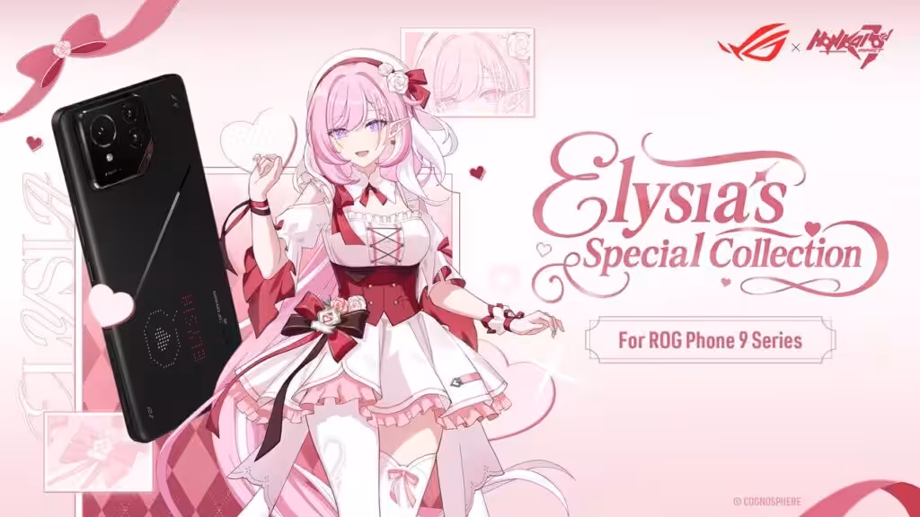 Asus ROG and HoYoverse have released a limited edition ROG Phone 9 collection dedicated to Elysia from Honkai Impact 3rd Asus ROG and HoYoverse have released a limited edition ROG Phone 9 collection dedicated to Elysia from Honkai Impact 3rd