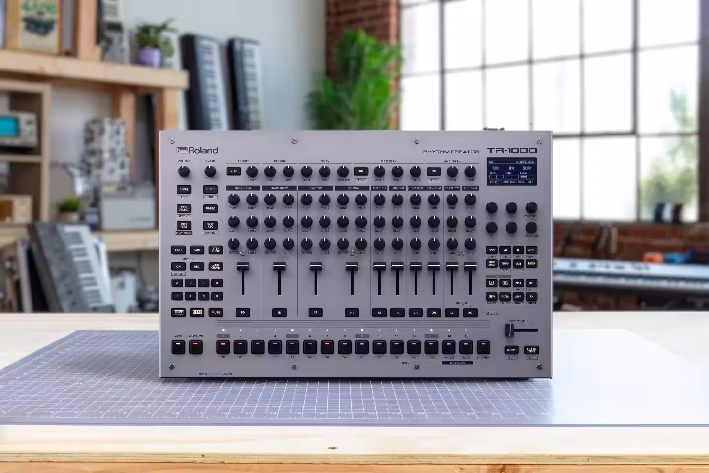 Roland introduced the TR-1000, the first analog drum machine in 40 years