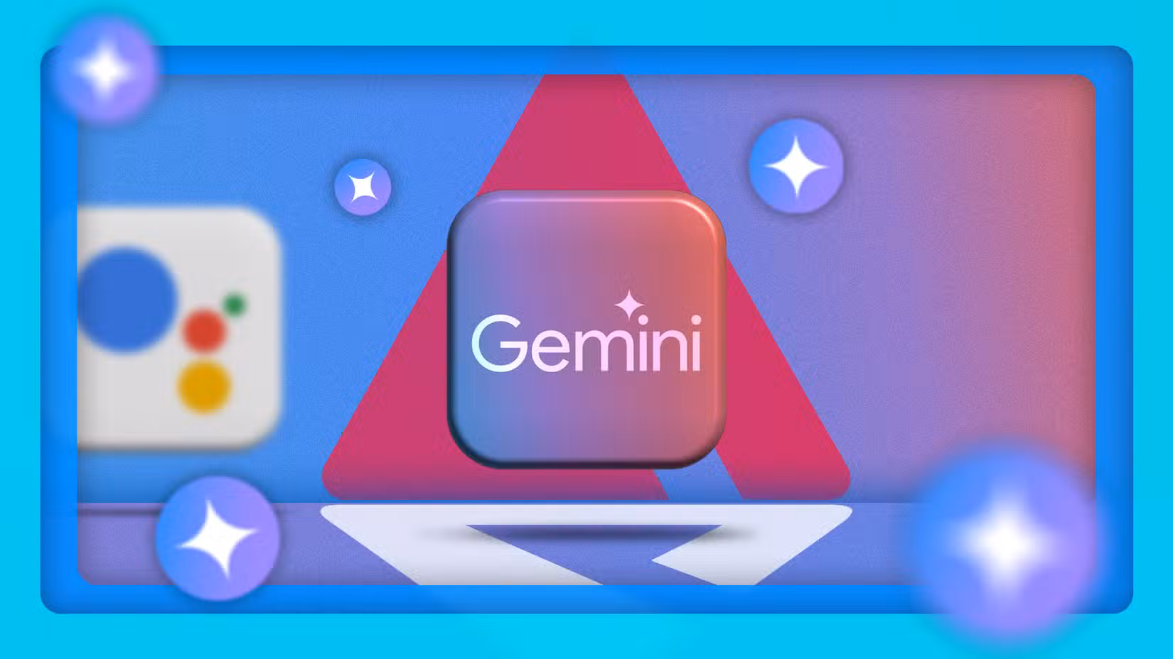Google cut free access limits for Gemini 3 due to high demand 3 gemini logo and the google assistant logo blurred beside it