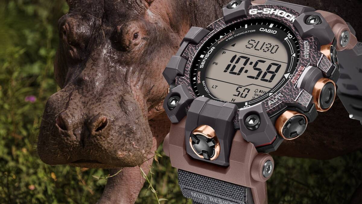 Casio unveiled the G-Shock Mudman GW-9502KJ-8 limited edition hippo-inspired G-Shock Mudman watch Casio unveiled the G-Shock Mudman GW-9502KJ-8 limited edition hippo-inspired G-Shock Mudman watch