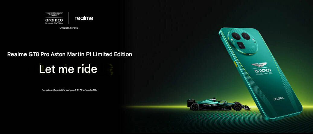 Realme GT 8 Pro Aston Martin F1 Edition will go on sale on November 10