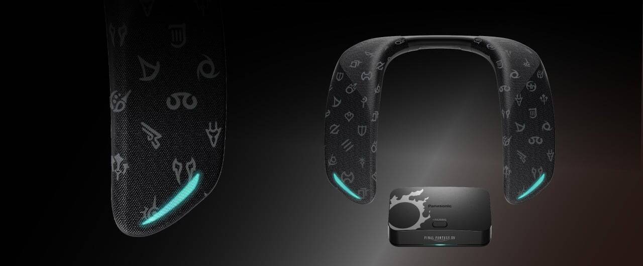 Panasonic unveiled the SoundSlayer x Final Fantasy XIV neck headset