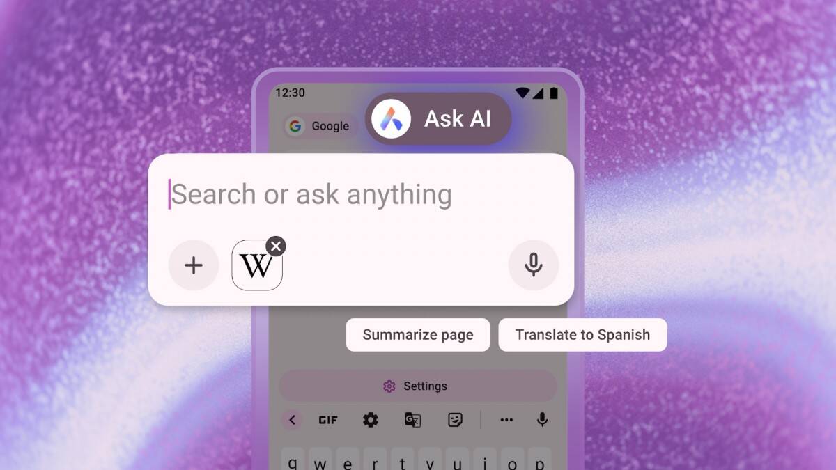 Opera for Android has received new updates with artificial intelligence