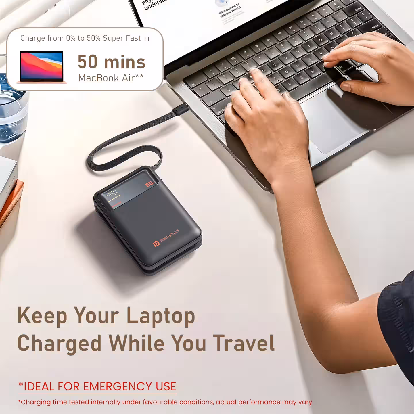 Portronics unveils powerful Ignis 65 power bank with 65W fast charging and 20,000mAh battery 5 portronics ignis 65 power bank 2