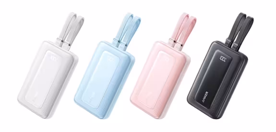 Anker unveils Zolo 10,000mAh power bank with dual built-in USB-C cables 3 anker zolo power bank 10k 35w built in dual usb c cables colors