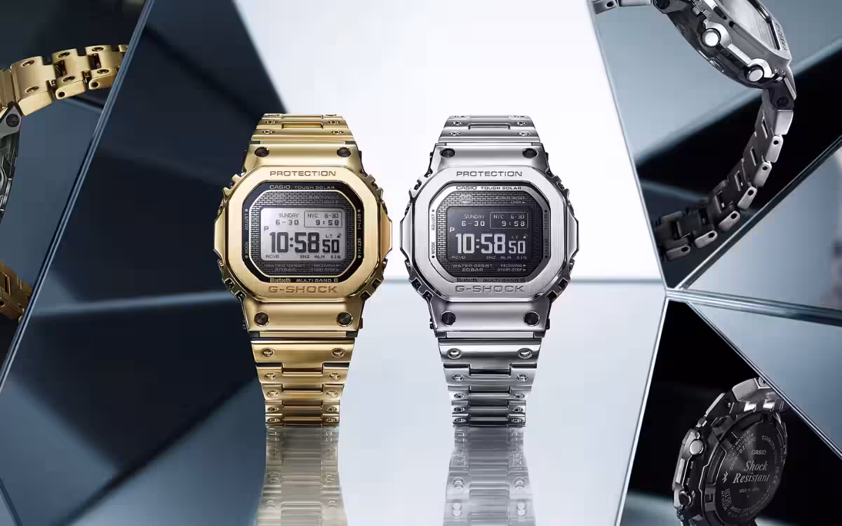 Casio launches metal G-Shock GMWBZ5000 with MIP display and solar charging