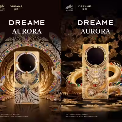 Dreame unveils luxury Aurora smartphone with gold body and jewelry-inspired design