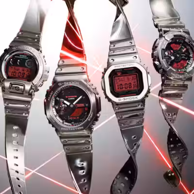 Casio brings metal bezel G-Shock with bold red dials to Europe
