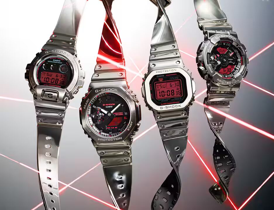 Casio unveils new G-Shock series with metal bezels and vibrant red displays 1 Casio unveils new G-Shock series with metal bezels and vibrant red displays